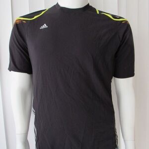 ADIDAS Climate Cool Short Sleeve Striped Top Size M